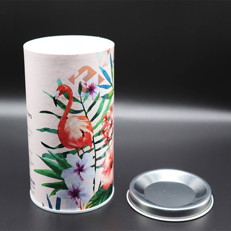 Paper can with cold foil stamping