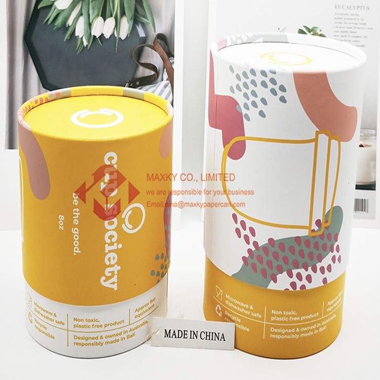 Paper tube cardboard packaging for cup packaging