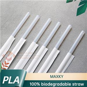 Pajitas desechables de PLA pajitas biodegradables de embalaje independiente