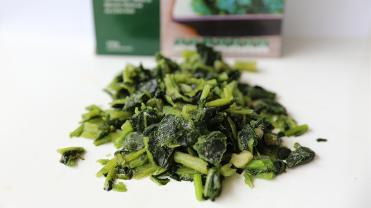 bqf organic chopped spinach