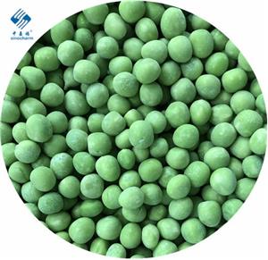 Frozen organic green pea