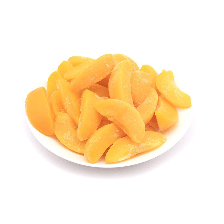 Pêssegos amarelos congelados IQF