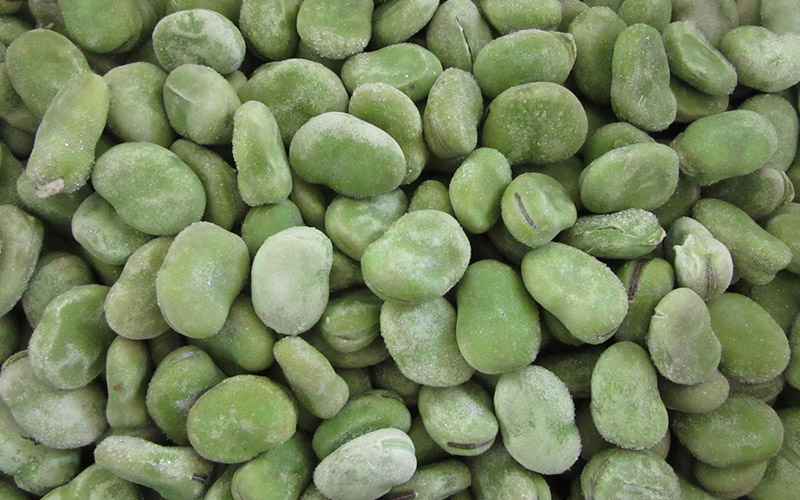 frozen broad beans