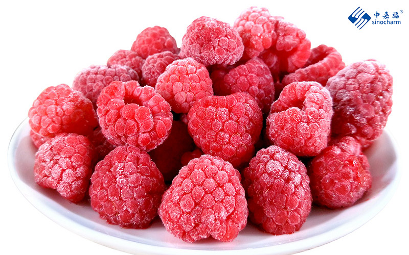 Frozen raspberries