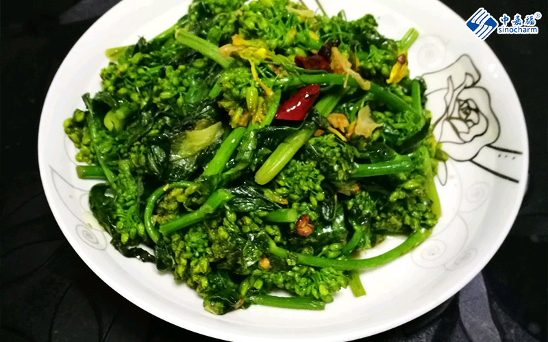 Frozen Canola Flowers