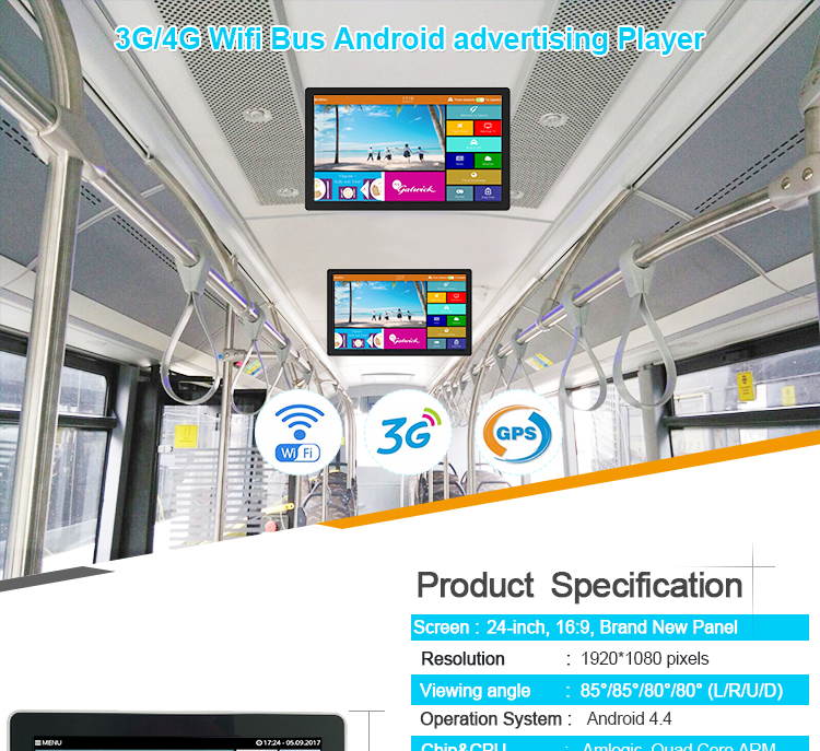 bus advertising screen