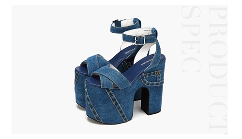 Heart-shaped Rivet High Platform Heels