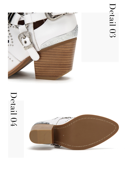 Rivet trims shoes