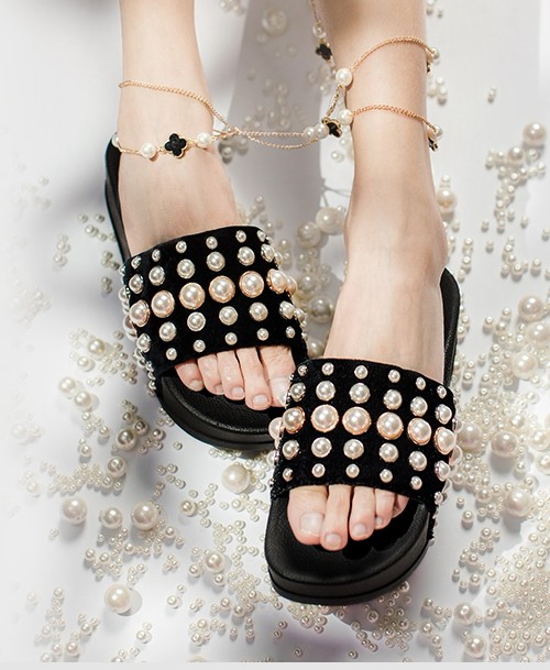 Comprar Sandalias planas de perlas negras, Sandalias planas de perlas negras Precios, Sandalias planas de perlas negras Marcas, Sandalias planas de perlas negras Fabricante, Sandalias planas de perlas negras Citas, Sandalias planas de perlas negras Empresa.