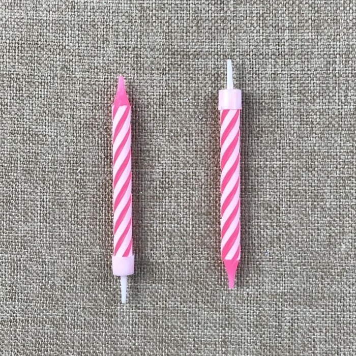 Supply Pink Spiral Taper Birthday Candles Factory Quotes OEM
