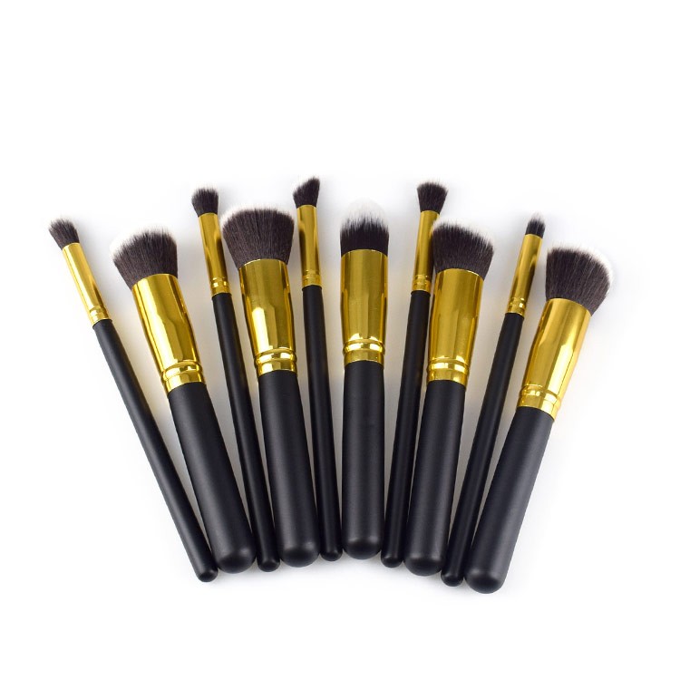 10 Pcs Kabuki Brush Cheap Cosmetics Makeup Brush Sets