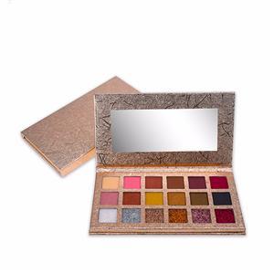 18 cores nenhum logotipo paleta de sombra maquiagem embalagem