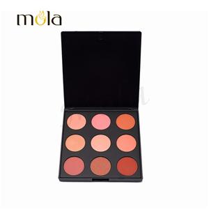 Paleta de blush de maquiagem orgânica de várias cores