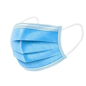 cara máscara protectora entrega rápida máscara desechable cara 3 lámina no tejida gancho
