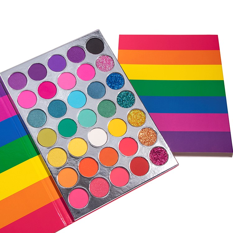 35 Color Rainbow Neon Eyeshadow Palette
