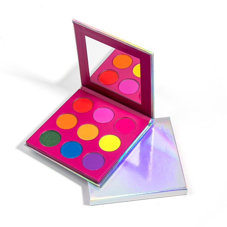 Low MOQ Holographic Pigmented Eyeshadow Palette