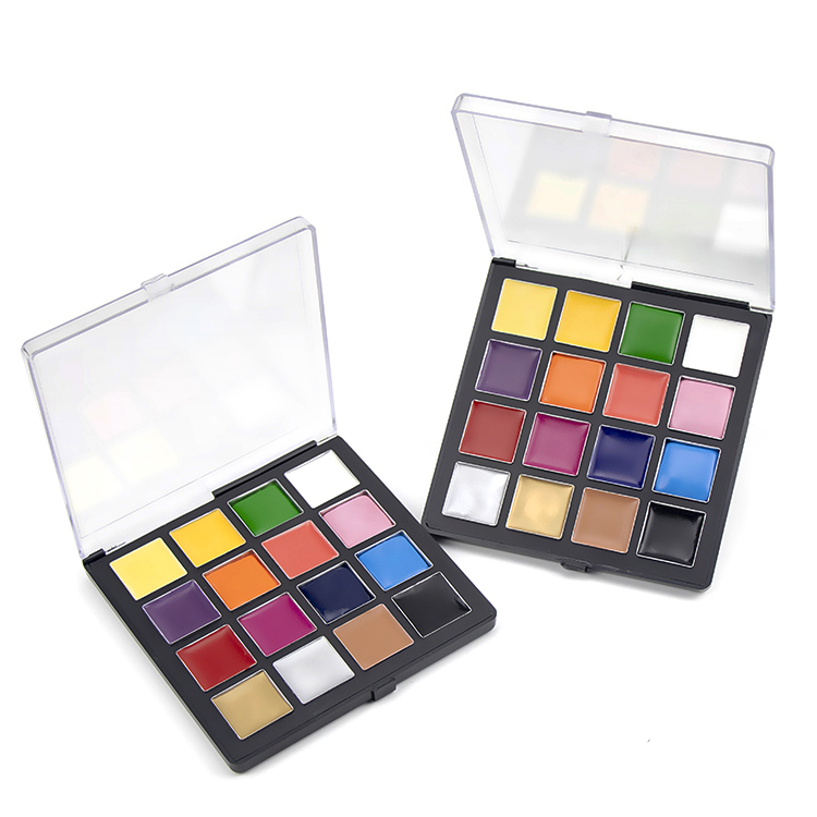 Professional Rainbow Face and Body Painting Makeup Palette