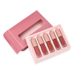 Conjunto de brillo de labios con logotipo privado mayorista hidratante de larga duración