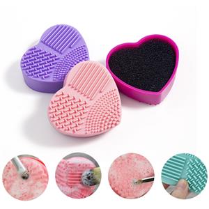 Високоякісна силіконова косметика Beauty Makeup Heart Brush Cleaner