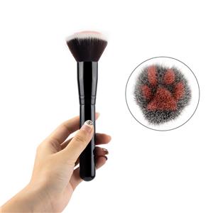 Pincel de mistura profissional único e bonito com estampa de pata de gato para maquiagem