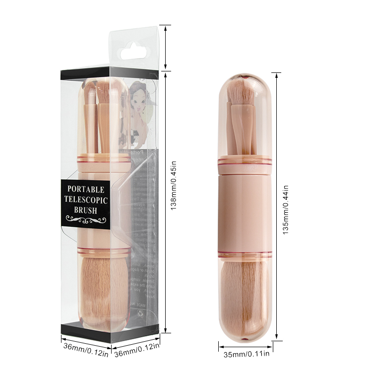Dual-end Portable Private Label Personalized Vegan Makeup Brush Set