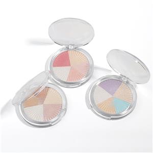 5 Colors Shimmer Glow Private Label Pressed Makeup Highlighter Palette