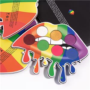 New Trendy Makeup Vegan Cruelty Free Eyeshadow Palette In Lip Shape