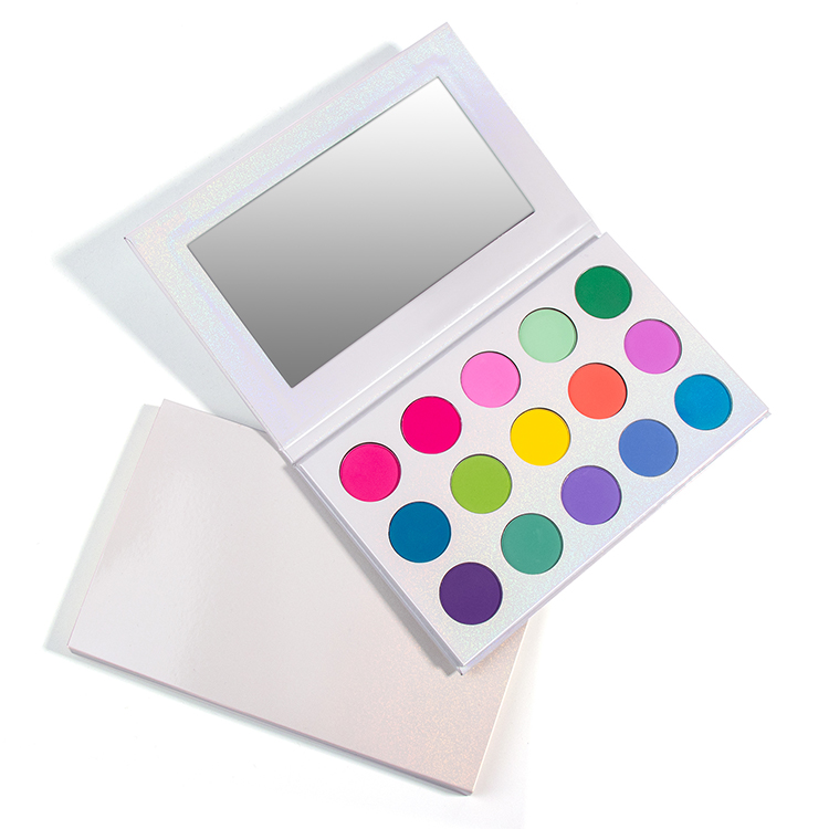 15 Colors White Colorful Diy Cheap Eyeshadow Palette Without logo