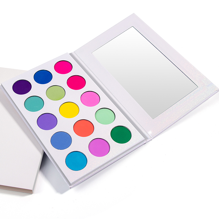 15 Colors White Colorful Diy Cheap Eyeshadow Palette Without logo