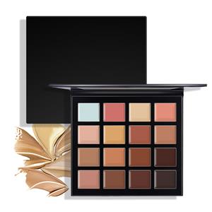 Палетка водонепроникних консилерів приватної торгової марки 16 кольорів Nude Cream Makeup