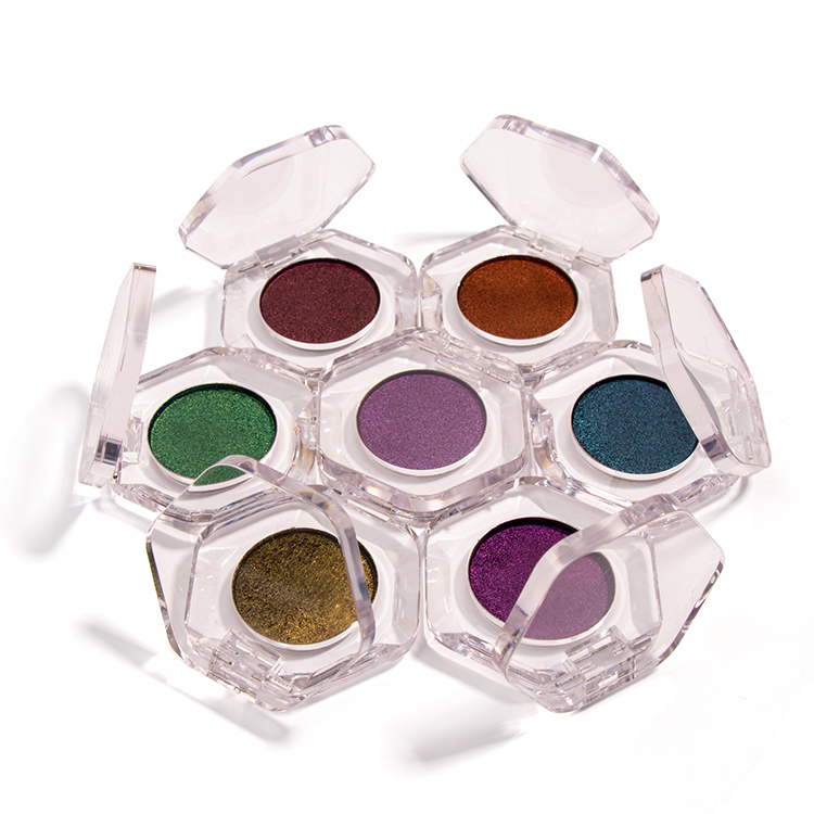 New High Quality Single Pressed Pigmented Chameleon Eyeshadow Palette