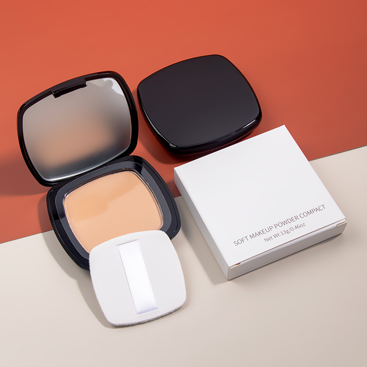 Square Pressed Soft Creamy Powder Compact Makeup Private Labeling
