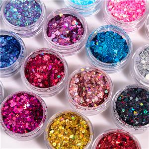 Etiqueta privada de brillo suelto de maquillaje de alta calidad de Moq bajo con 20 colores