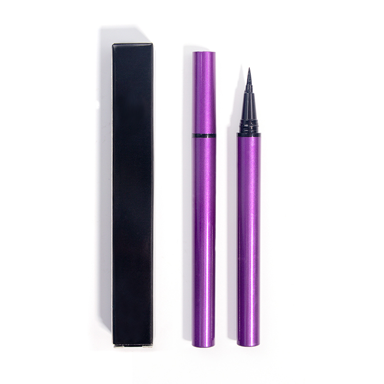 Novo lápis delineador líquido impermeável roxo de longa duração