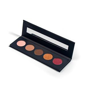 Black No Logo Small 5-pan Makeup Pigmented Eyeshadow Palette Private Label