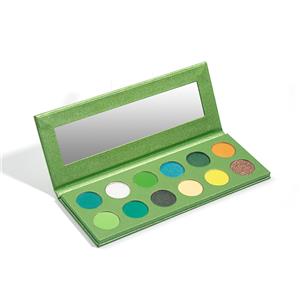 12 Holes Green Color Waterproof Cruelty Free Diy Eyeshadow Palette