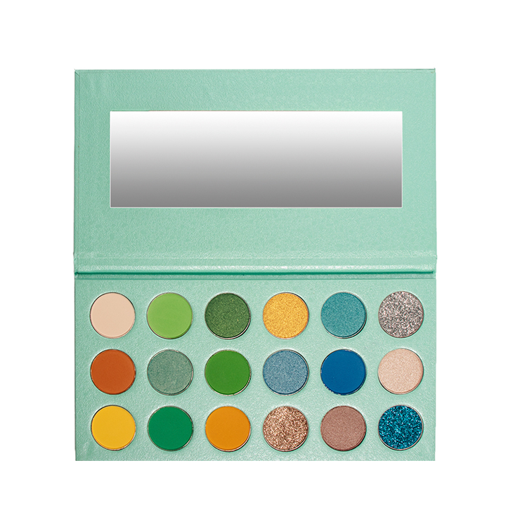 Make Your Own Brand 18 Pans Mint Green Natural Eyeshadow Palette