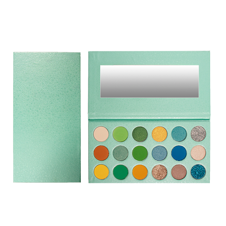 Make Your Own Brand 18 Pans Mint Green Natural Eyeshadow Palette
