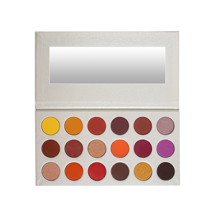 New Arrival White 18 Color Pigmented Eyeshadow Palette Private Label