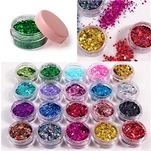 Private Label Vegan Cosmetics Negler Øyenskygge Løs Glitter I Rosa Beholder