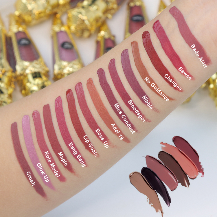 New Arrival Gold Cute Cruelty Free Lipgloss With Unique Shape