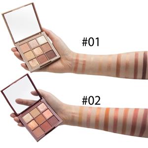 Plastic Packaging 9 Colors DIY Eyeshadow Palette