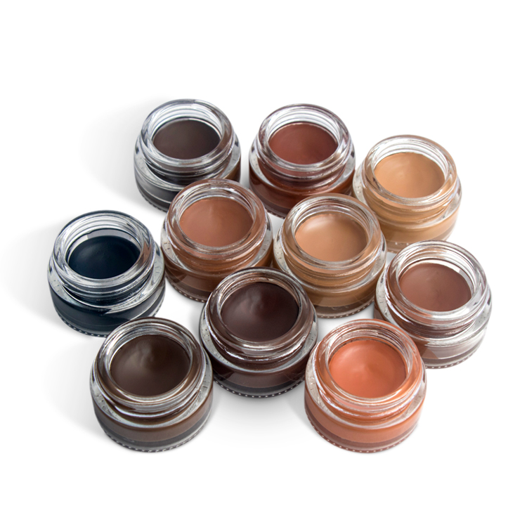 Supply Eyebrow Pomade 10 Colors Waterproof Cream Brow Gel Wholesale 