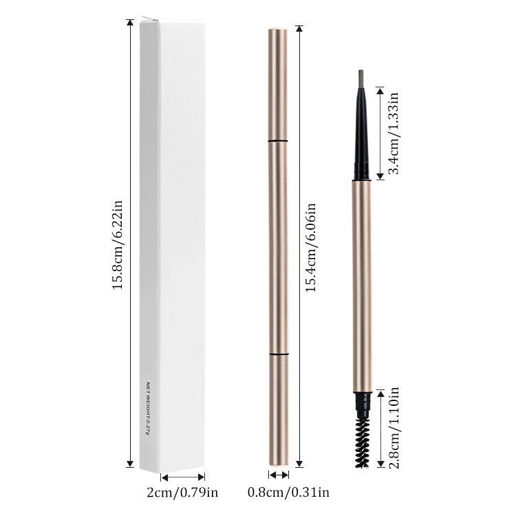 Ultra-Fine Vegan Cruelty Free Retractable eyebrow pencil