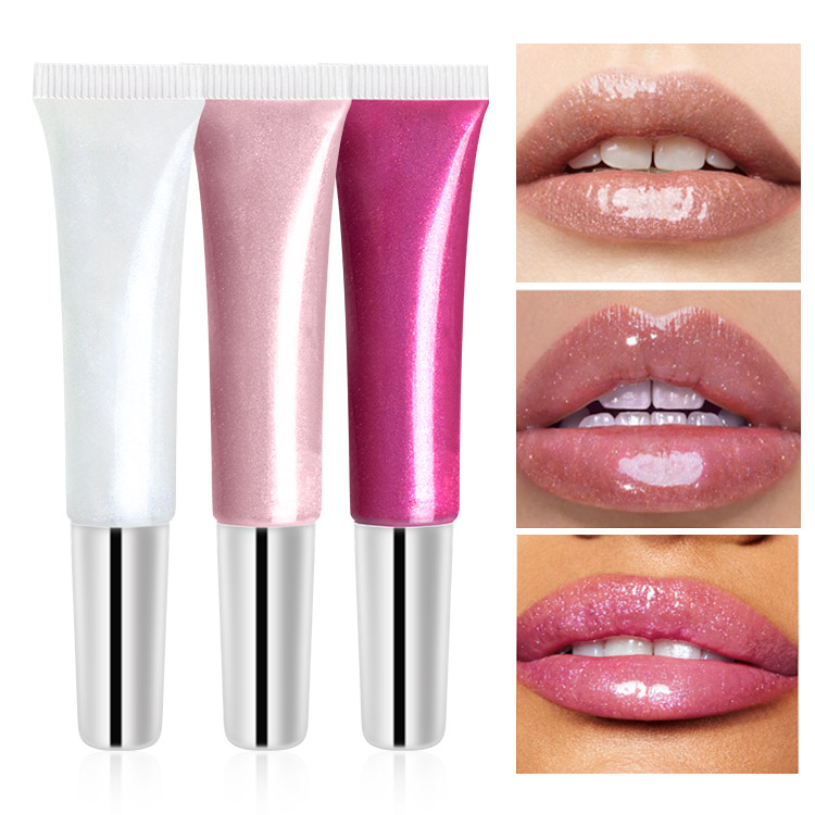 Non-sticky Holographic Shimmer Finish Conditioning Lip Gloss