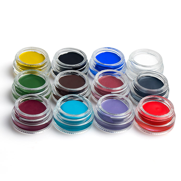 12 Color Waterproof Colored Gel Eyeliner