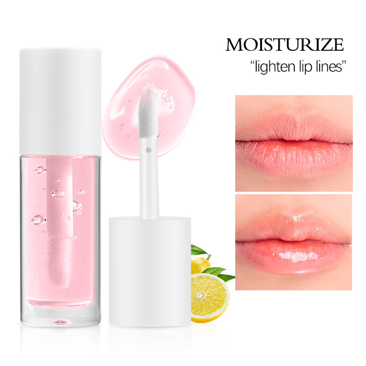 Natural Private Label Clear Flower Lip Glow Oil