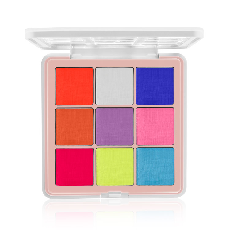 DIY Colorful Private Label UV Neon Water Activated Eyeliner Palette
