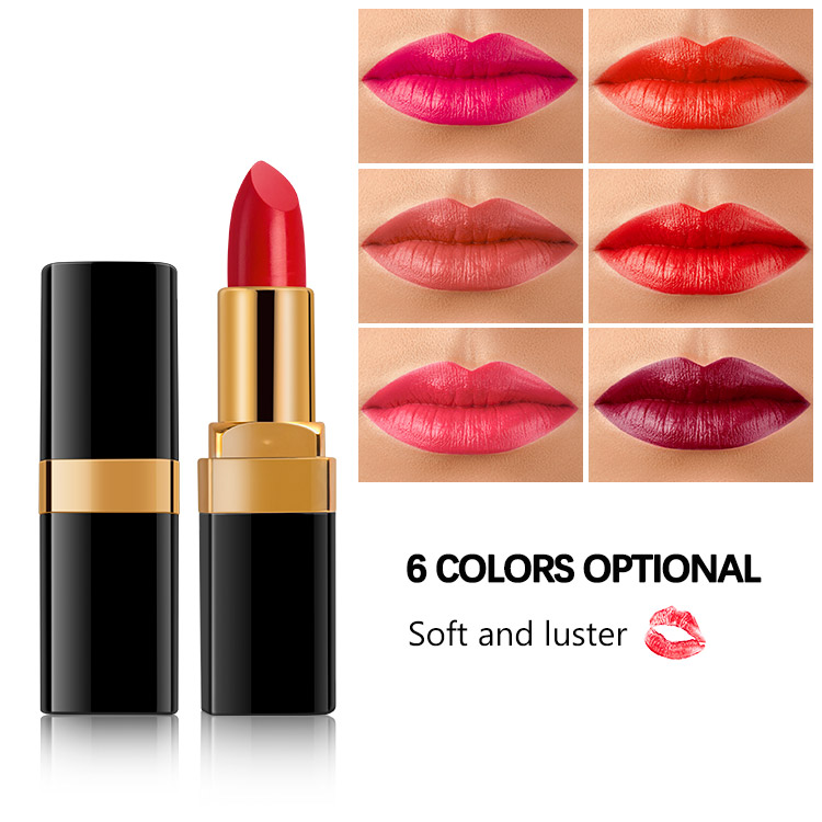 Creamy Waterproof Customized Makeup Black Lipstick