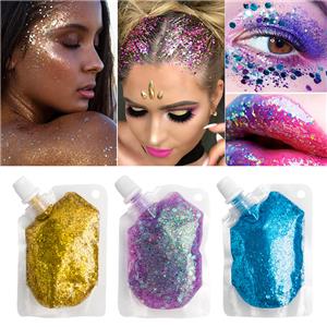 Holographic Chunky Body Face Sparkling Glitter Gel